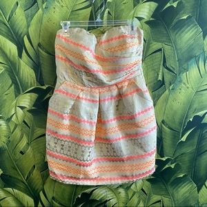 Katie sweetheart mini dress with pockets